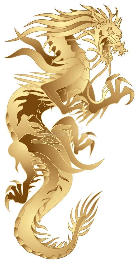 Golden Dragon Stock Vector Illustration Of Golden Japan 18476168