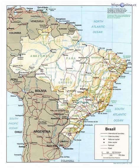 Mapa Brazílie MapaOnline cz