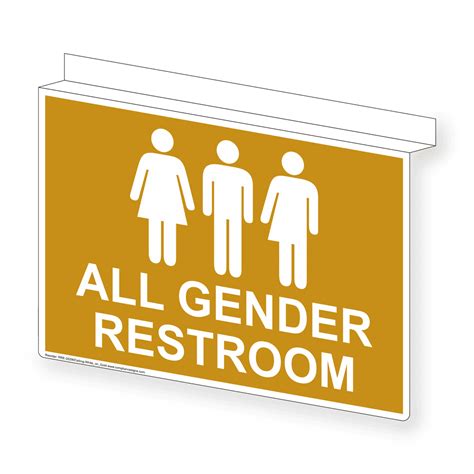 All Gender Restroom Sign Rre 25290ceiling Whtongld Restrooms