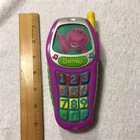 Barney Telephone 2002 Mattel Phone Talking Purple Dinosaur Good Manners