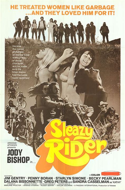Sleazy Rider 1973 Biker Movies Film Posters Art Exploitation Film