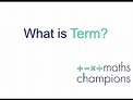 What is Term? Definition and Explanation with Examples. - YouTube