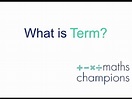 What is Term? Definition and Explanation with Examples. - YouTube