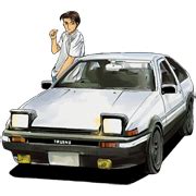 Initial D Line Sticker - Rumors City png image