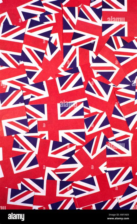 Many British Union Jack Flags Stock Photo Alamy