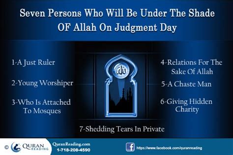 Seven Persons Who Will Be Under The Shade Of Allah On Judgment Day