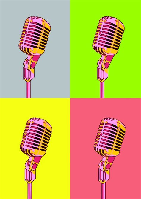 20 Best Microphone Art Images On Pinterest