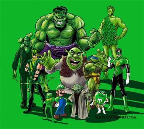 Famous Green Fictional Characters Green Characters Female Cartoon Characters Person Cartoon