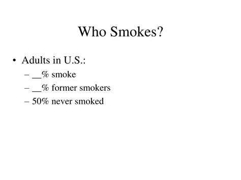Ppt Smoking Powerpoint Presentation Free Download Id243005