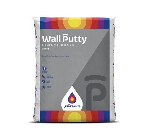 40 Kg Jsw Cement Based White Wall Putty At Rs 1000bag Cement Wall