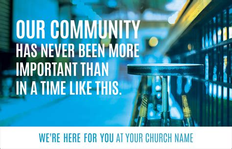 Important Community Postcard Church Postcards Outreach Marketing