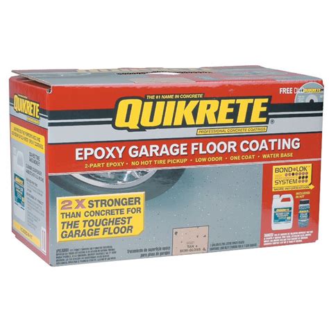Quikrete Epoxy Coatings Flooring Kit One Gallon Gray
