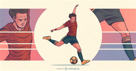 Soccer Player Vector And Graphics To Download