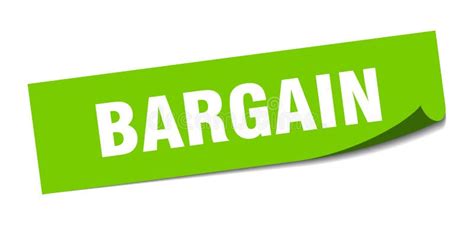 Bargain Sticker Bargain Square Sign Stock Vector Illustration Of