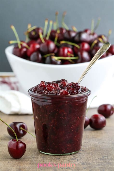 Cherry Chutney With Red Onion Ginger And Whole Grain Mustard