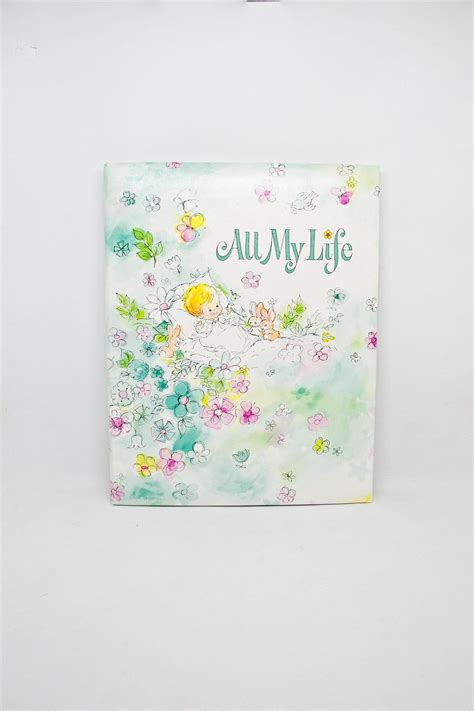 All My Life Baby And Life Book Vintage Babys Record Book Vintage Life
