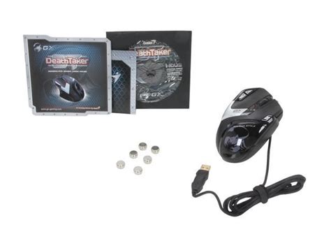 Genius Deathtaker 31010129101 Black Wired Laser Mmorts Professional Gaming Mouse