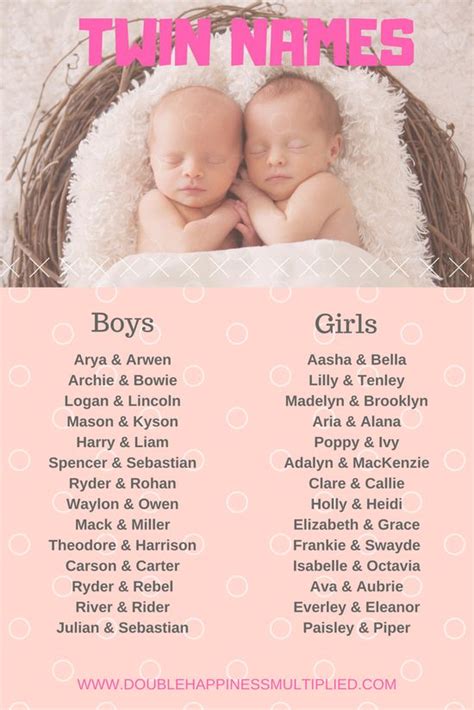 Cute Baby Names For Twins