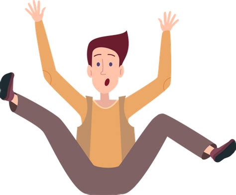 Best Premium Boy Falling Down Illustration Download In Png And Vector Format