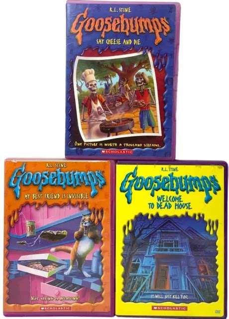 3 Goosebumps Dvds My Best Friend Is Invisible Say Cheese And Die R