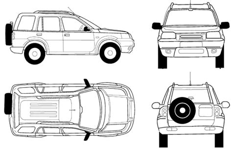 2005 Land Rover Freelander Suv Blueprints Free Outlines