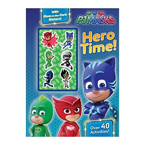 Pj Masks Hero Time Over 40 Activities With Glow In The Dark