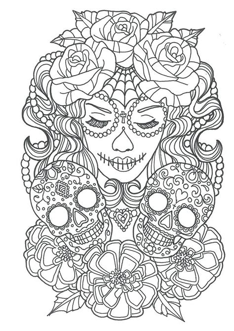 Https://wstravely.com/coloring Page/printable Sugar Skull Coloring Pages