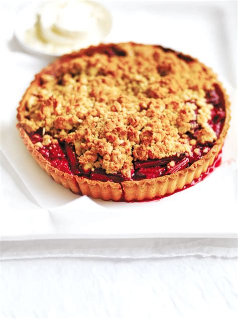 Rhubarb Crumble Tart Mindfood Recipes And Tips