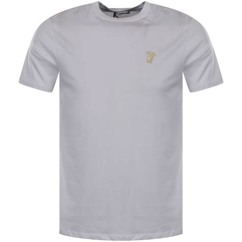 Versace Collection Whitegold Medusa Logo T Shirt Men From