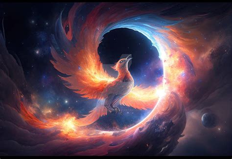 Phoenix Rebirth In Galactic Art By Odysseyorigins On Deviantart