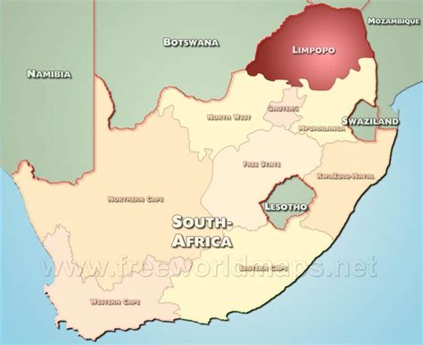 Limpopo Map South Africa