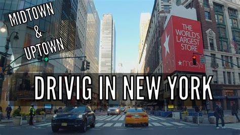 Driving in New York. 4K. Times Sq-42nd street-34th st 1st av. and FDR ...