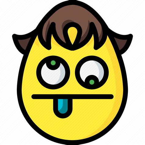 Crazy Emojis Loopy Mad Tongue Weird Icon Download On Iconfinder