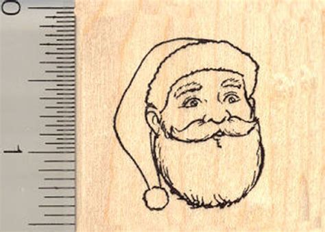Santa Claus Rubber Stamp Christmas Stamp Rubber Stamps Santa Claus