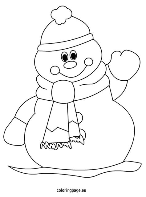 Amongst numerous benefits, it will teach your little munchkin to focus, to develop motor skills, and to help recognize colors. Simple Snowman Coloring Page - GetColoringPages.com