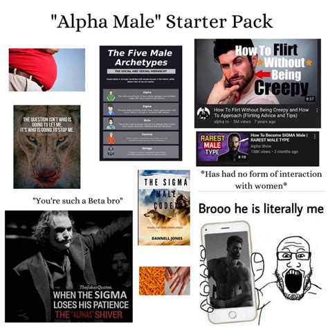 “alpha Male” Starter Pack 9gag