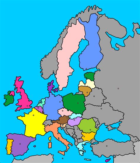 Juegos De Geografía Juego De Mapa Con Los Países De La Unión Europea