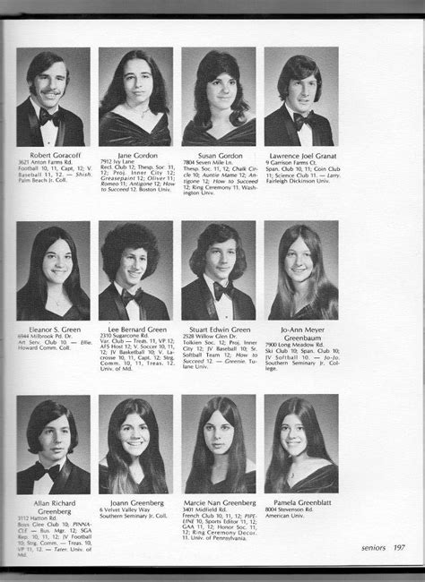 Yearbook Pictures 1972