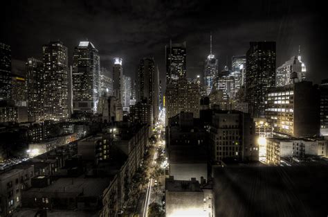 Filenew York City At Night Hdr Wikipedia