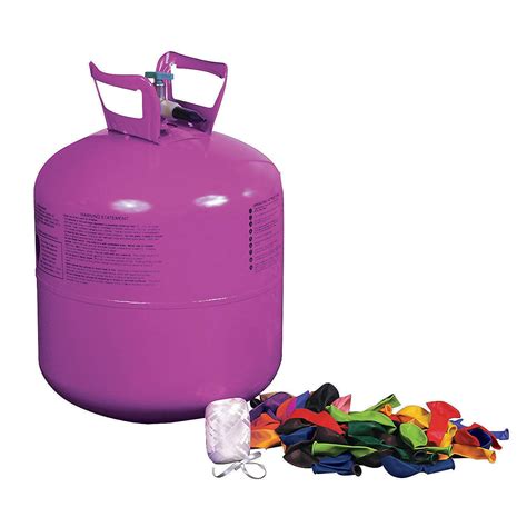 Helium Tank For Party Includes Balloons And Ribbon