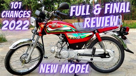 Honda Cd 70 2022 Model 101 Changes Full And Final Review Test Ride