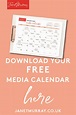 How To Create a Media Calendar for 2019 (and why you need to) | Social ...