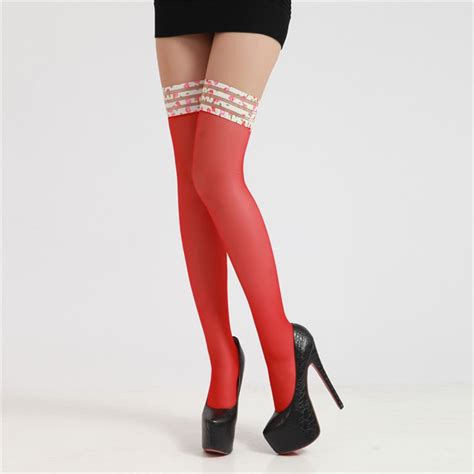 Sexy Fishnet Stockings Mesh Pantyhose Black Red Female Stockings For