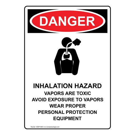 Portrait Osha Keep Out Fumigating Sign With Symbol Odep 4145