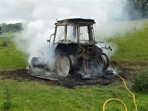 Tractor Destroyed By Fire Near Telford Shropshire Star