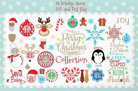 Download Huge Christmas Bundle SVG DXF files By Cutesy Pixel | TheHungryJPEG.com