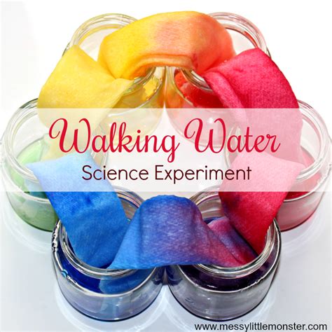Rainbow Walking Water Science Experiment Messy Little Monster