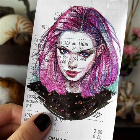 Receipt Doodle These Are Quicker To Make So I Did A New One Today I