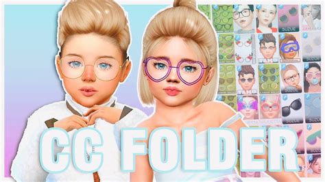 Childtoddler Glasses Cc Folder 💛 The Sims 4 Child Glasses Accessories