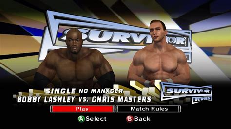 Wwe Smackdown Vs Raw 2007 Xbox360 Bobby Lashley Vs Chris Masters 2k